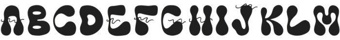 Groovy Noodle Regular otf (400) Font UPPERCASE