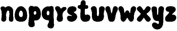 Groovy Regular otf (400) Font LOWERCASE