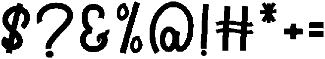 Groovy Regular otf (400) Font OTHER CHARS