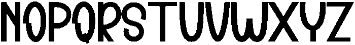 Groovy Regular otf (400) Font LOWERCASE