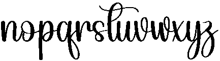 Groovy Regular otf (400) Font LOWERCASE