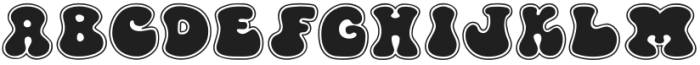 Groovy-Round Regular otf (400) Font UPPERCASE