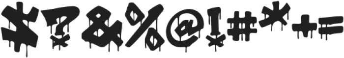 Groovy Scribz Drip otf (400) Font OTHER CHARS