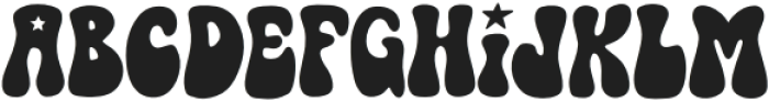 Groovy Star Regular otf (400) Font LOWERCASE