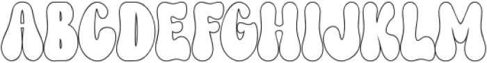 Groovy Syndrome Outline otf (400) Font UPPERCASE