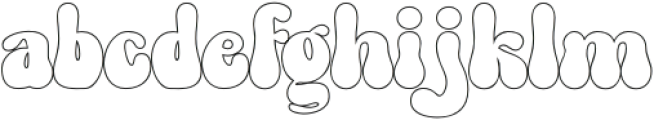 Groovy Syndrome Outline otf (400) Font LOWERCASE