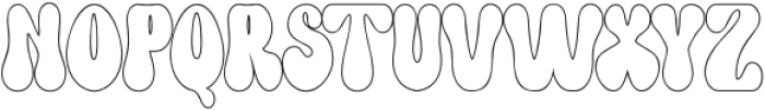 Groovy Syndrome Outline ttf (400) Font UPPERCASE