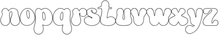 Groovy Syndrome Outline ttf (400) Font LOWERCASE