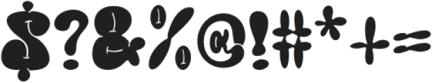 GroovyBombs-Regular otf (400) Font OTHER CHARS
