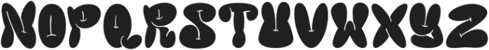 GroovyBombs-Regular otf (400) Font UPPERCASE