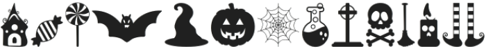 GroovyHalloween Regular otf (400) Font LOWERCASE