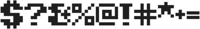 GroovyPixel otf (400) Font OTHER CHARS
