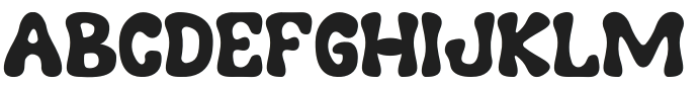 GroovyPuff Regular otf (400) Font UPPERCASE