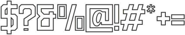 Grosball Outline Regular otf (400) Font OTHER CHARS