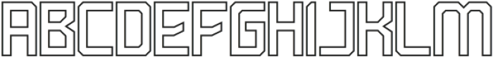 Grosball Outline Regular otf (400) Font UPPERCASE