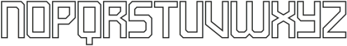 Grosball Outline Regular otf (400) Font UPPERCASE