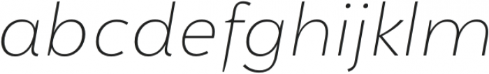 Grosen Thin Italic otf (100) Font LOWERCASE