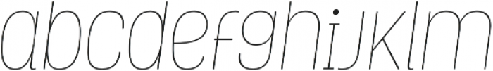Grota Rounded Thin Italic otf (100) Font LOWERCASE