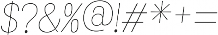 Grota Thin Italic otf (100) Font OTHER CHARS