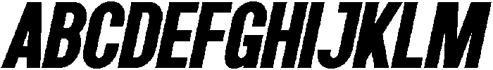 Grotap Extra Bold Italic otf (700) Font UPPERCASE