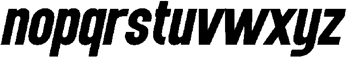 Grotap Extra Bold Italic otf (700) Font LOWERCASE