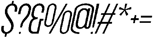 Grotap Extra Light Italic otf (200) Font OTHER CHARS