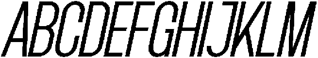 Grotap Extra Light Italic otf (200) Font UPPERCASE