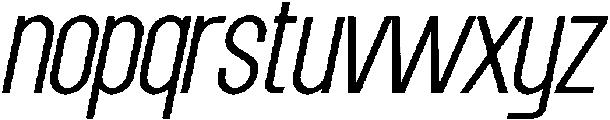 Grotap Extra Light Italic otf (200) Font LOWERCASE