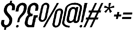 Grotap Italic otf (400) Font OTHER CHARS