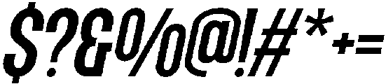 Grotap Semi Bold Italic otf (600) Font OTHER CHARS