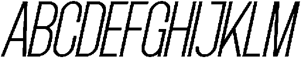 Grotap Thin Italic otf (100) Font UPPERCASE