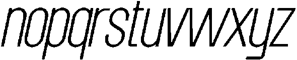Grotap Thin Italic otf (100) Font LOWERCASE
