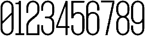 Grotap Thin otf (100) Font OTHER CHARS