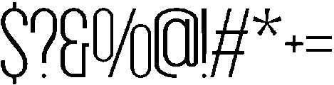Grotap Thin otf (100) Font OTHER CHARS