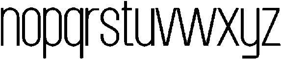 Grotap Thin otf (100) Font LOWERCASE