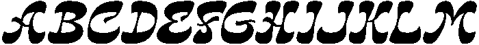 Ground Abandy Italic otf (400) Font UPPERCASE