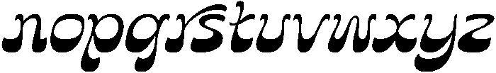 Ground Abandy Italic otf (400) Font LOWERCASE