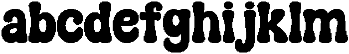 Grove Chunky otf (400) Font LOWERCASE