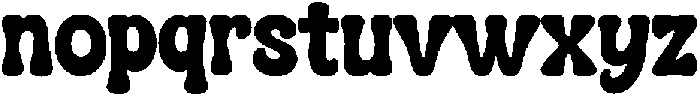 Grove Chunky otf (400) Font LOWERCASE