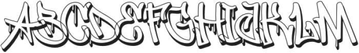 Grovestreet Shadow otf (400) Font UPPERCASE