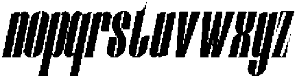 Grovian Oblique otf (400) Font LOWERCASE