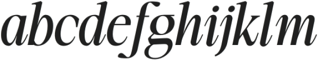 Growth Serif Italic otf (400) Font LOWERCASE