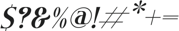 Grozery Italic otf (400) Font OTHER CHARS