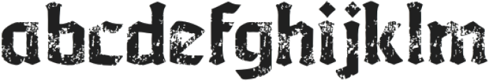 Grublack Grunge otf (900) Font LOWERCASE