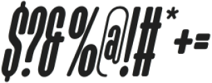 Grublack Round Italic otf (900) Font OTHER CHARS