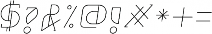 Grumboll Light Italic otf (300) Font OTHER CHARS