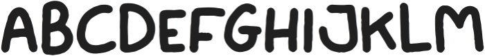 Grunes - Handwritten Regular ttf (400) Font UPPERCASE