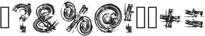 Grunge Brush Regular ttf (400) Font OTHER CHARS