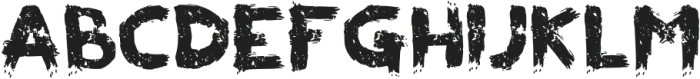 Grunge Brush Regular ttf (400) Font UPPERCASE