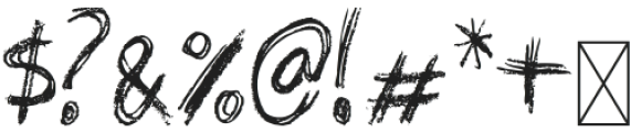 Grunge Crayon Regular otf (400) Font OTHER CHARS